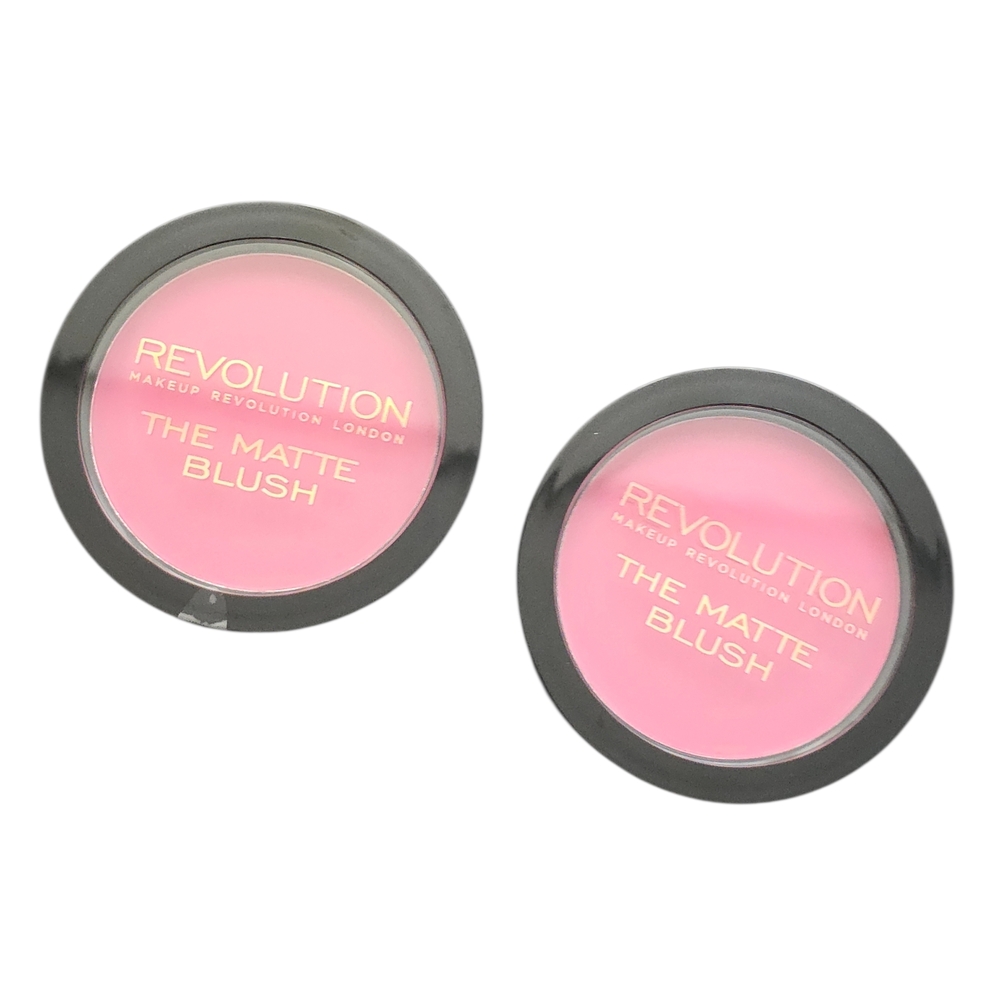 Makeup Revolution The Matte Blush - Soft Pink- 2 Pcs Set